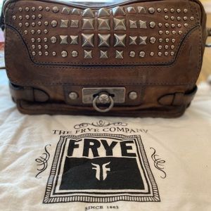 Frye Studded Leather shoulder bag. 11x8